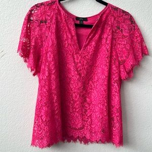 Short Sleeve Lace Top